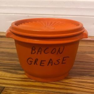 VTG Tupperware 886-21 Harvest Colors Custom Bacon Grease by Southern Granny